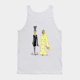 Happy Couple artwork for hen party support. Tank Top